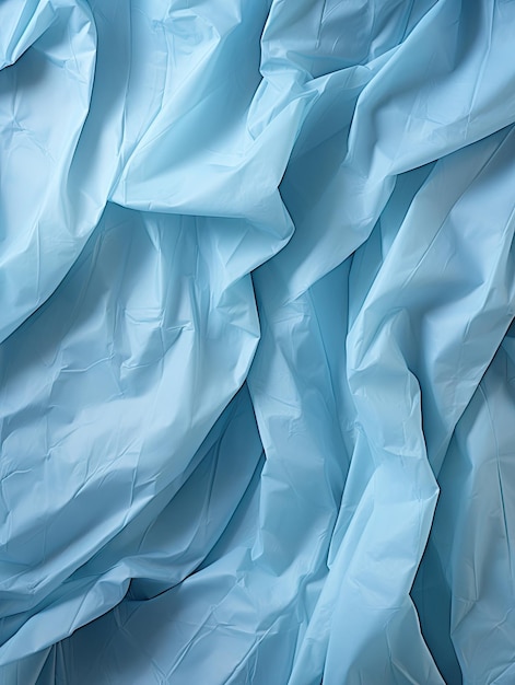 Zmięty papier tekstury streszczenie tło niebieski papier