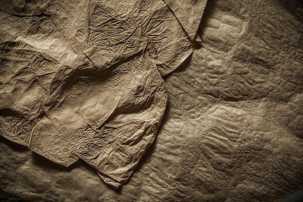 Zmięty papier vintage tekstury z bliska