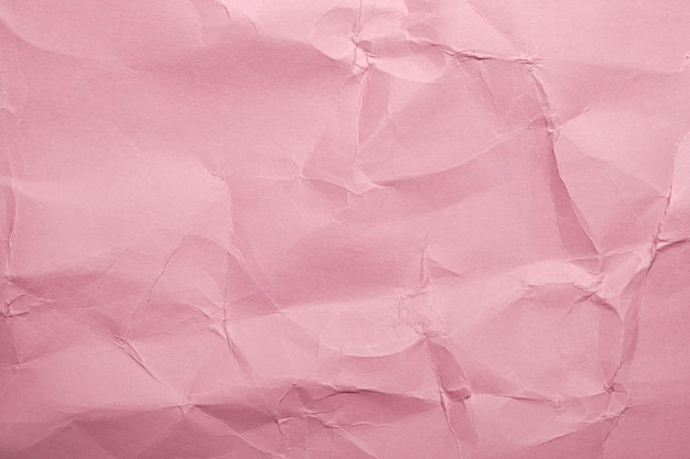 Zdjęcie zmięty różowy papier tekstury tła do projektowania