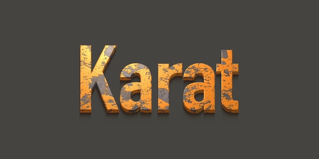 Znak z napisem „karate”.