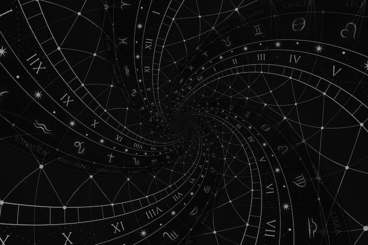 Zdjęcie znaki zodiaku tło horoskopu koncepcja fantazji i tajemnicy