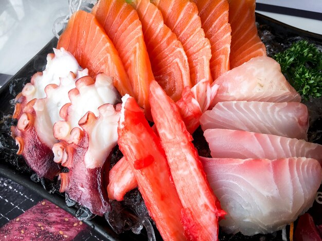 Zdjęcie znakomita fotografia sashimi