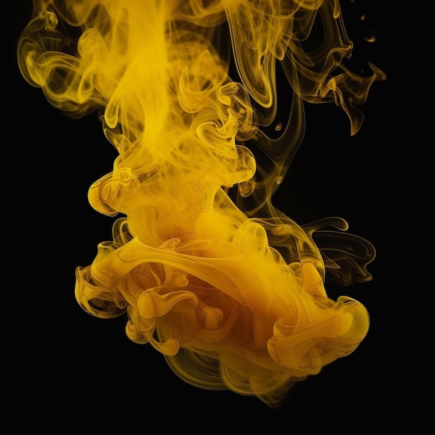 żółta para dymu abstrakcyjna konstrukcja tła
