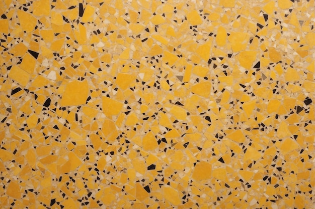 Zdjęcie Żółta tekstura lastryko tekstura lastryko tło lastryko mozaiki lastryko marmurowe tło płytki lastryko tekstura ai generative