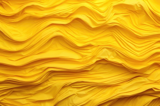żółta tkanina z pomarańczowym i żółtym wzorem.