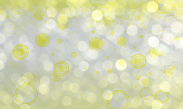 Zdjęcie Żółte białe tło bokeh z przestrzenią kopiowania dla tekstu lub obrazów