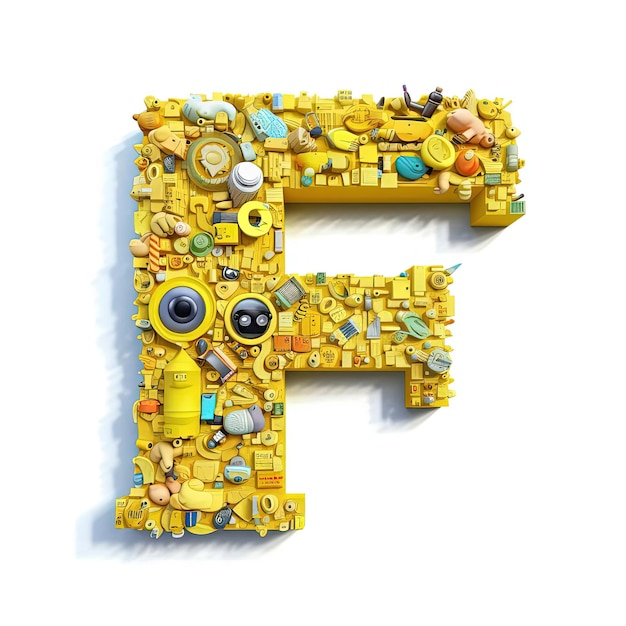 żółte emoji w kształcie liter f na białym tle