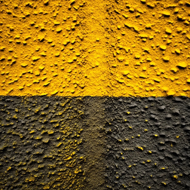 Żółte i czarne grunge ściany teksturowane tło