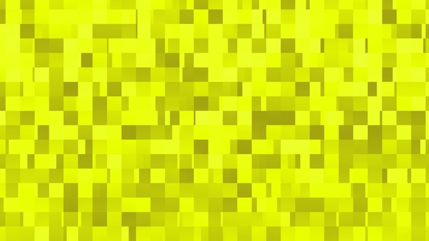 żółte tło z kwadratami kwadratów o różnych odcieniach żółci i zieleni.