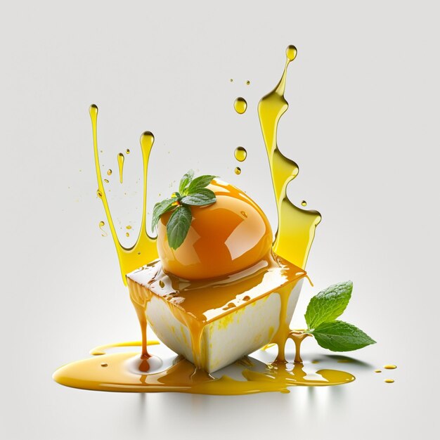 Żółtko jaja z odrobiną oliwy z oliwek