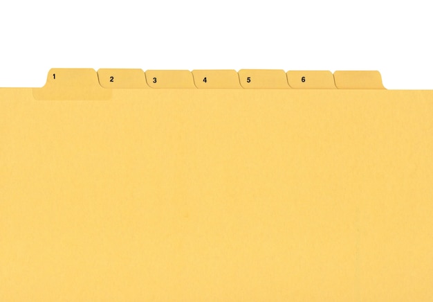 Żółty folder plików