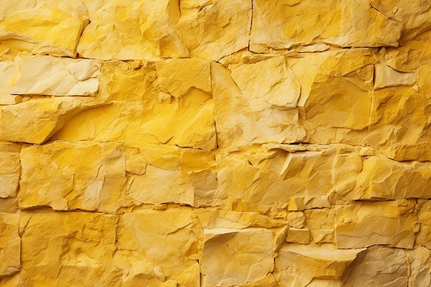 Żółty Kamienny Mur Tekstury Tła
