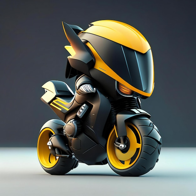 żółty kask z czarnym kaskiem jest wykonany przez motocykl.
