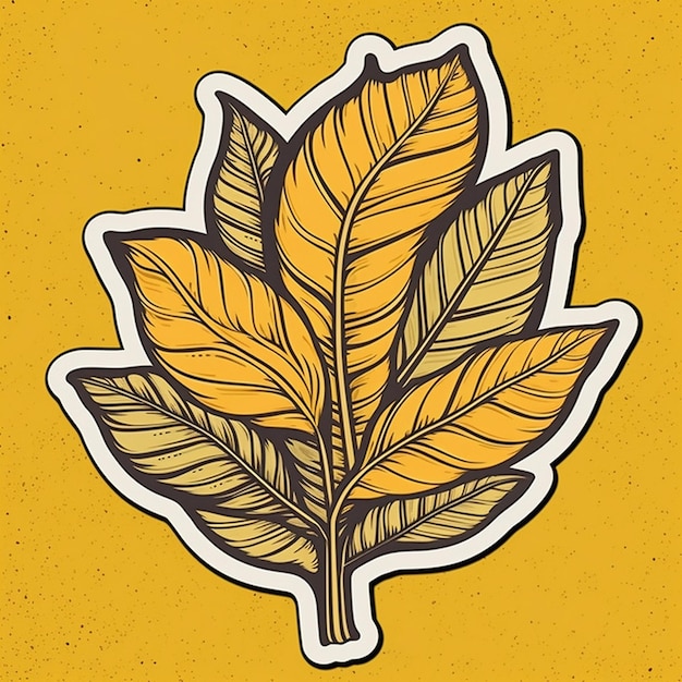 żółty liść z napisem " jesień " na nim.