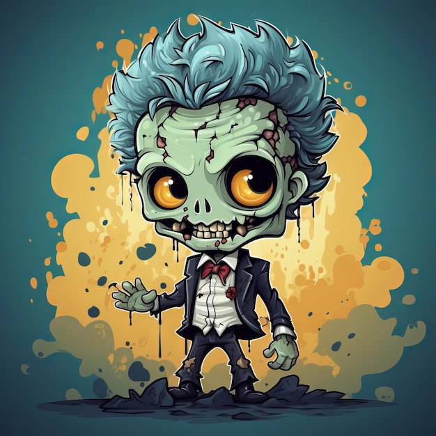 Zombie projekt ilustracji