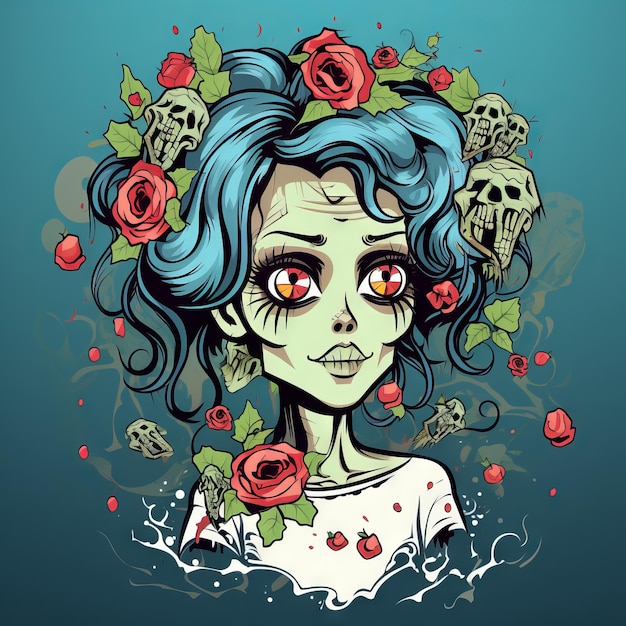 Zombie projekt ilustracji