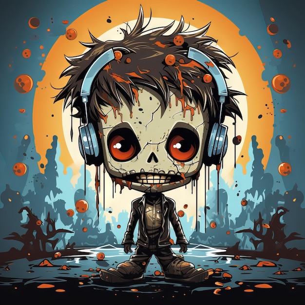 Zombie projekt ilustracji