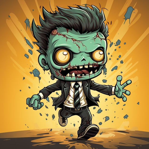 Zombie projekt ilustracji