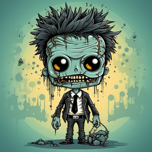 Zombie projekt ilustracji