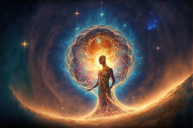 Zdjęcie Źródło świadomości, energia wszechświata, siła życiowa, prana, umysł boga i duch