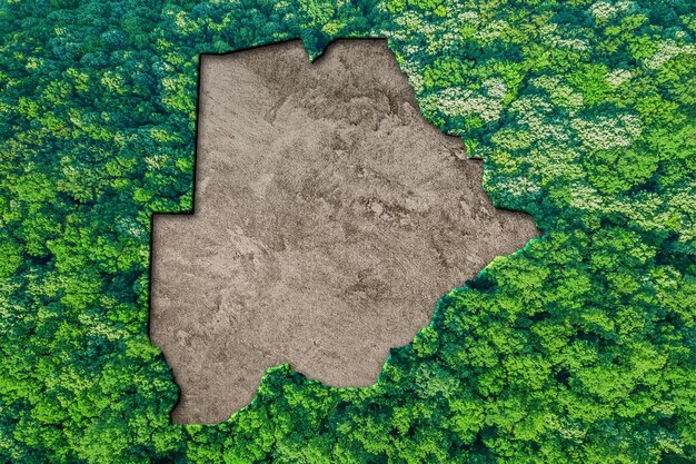 Zrównoważone siedlisko Mapa Botswany, koncepcja środowiska