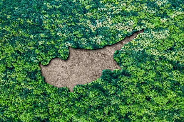 Zrównoważone siedlisko Mapa Cypru, koncepcja środowiska