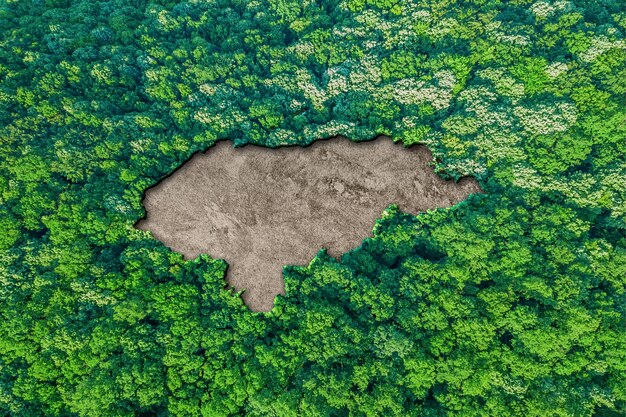 Zrównoważone siedlisko Mapa Hondurasu, koncepcja środowiska