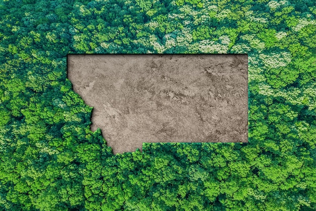 Zrównoważone siedlisko Mapa Montany, koncepcja środowiska