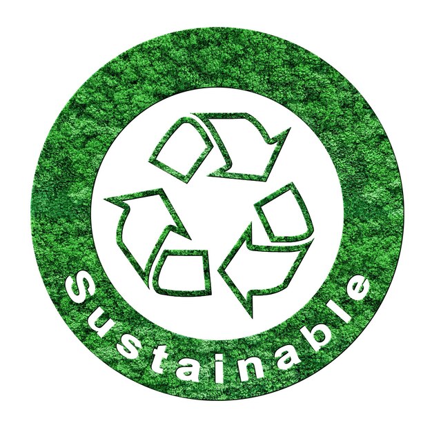 Zdjęcie zrównoważony okrągły zielony