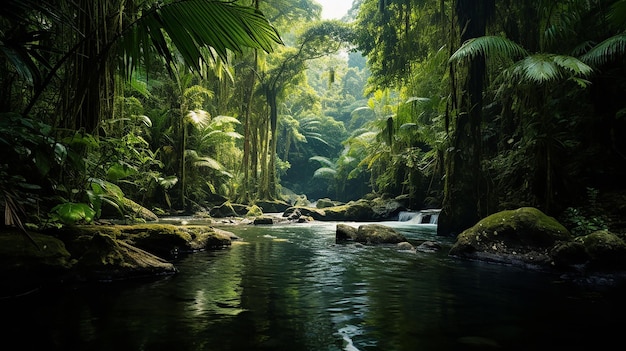 Zdjęcie zrównoważony rozwój i zachowanie tropikalnego raju za pomocą fotografii