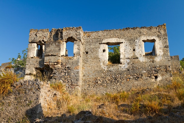 Zrujnowany dom z Kayakoy Fethiye