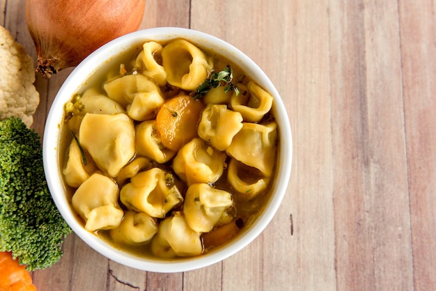 Zupa Cappelletti Pyszne Cappelletti Włoskie makarony tortellini ravioli