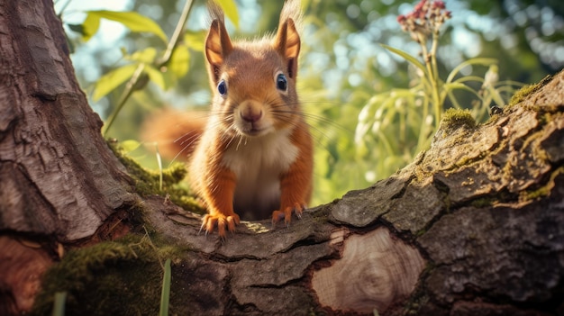 Zwierzę leśne HD 8K tapeta Stock Obraz fotograficzny