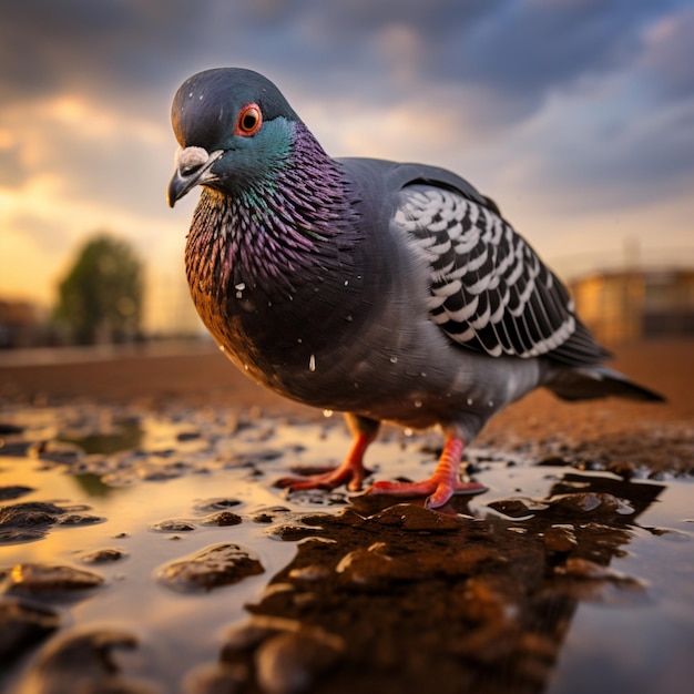 Zwycięzca nagrody Pigeon za fotografię dzikiej przyrody hd hdr 8k