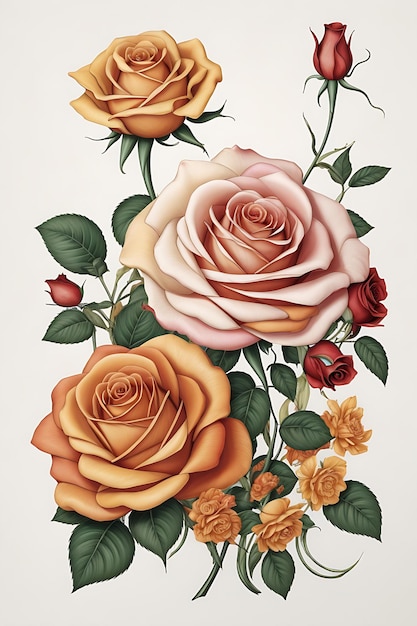Żywa i kolorowa kolekcja kwiatów Premium kwiatowe zbiory zdjęć