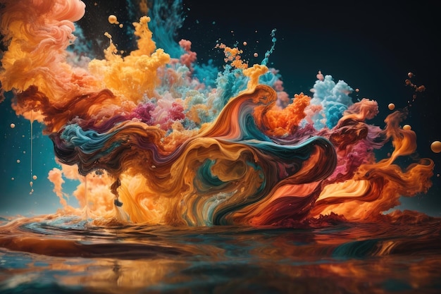Żywe eksplozje kolorów Maluj krople za pomocą fotograficznego stempla