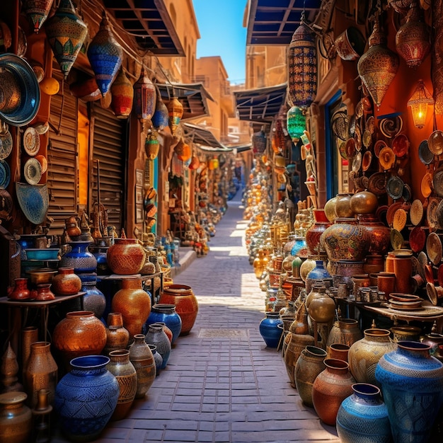 Żywe kolory Marrakeszu