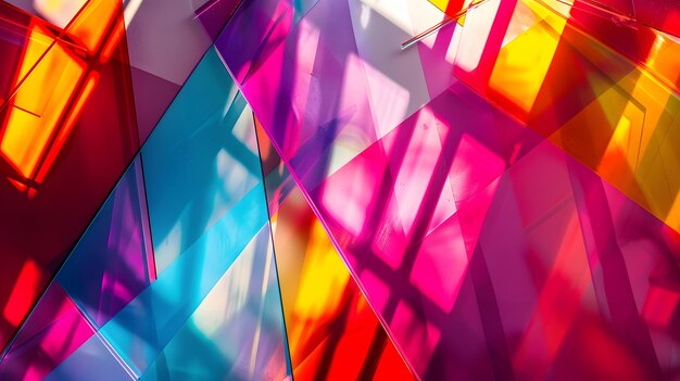 Żywe kolory neonowe w sztuce abstrakcyjnej
