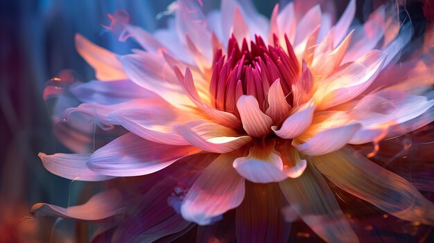 Żywe kwiaty Natury Piękno w kolorowych kwiatach CloseUp