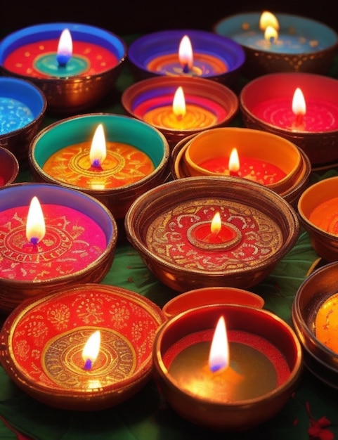 żywe tło Diwali