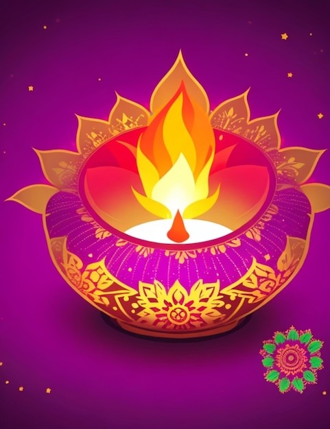 żywe tło Diwali