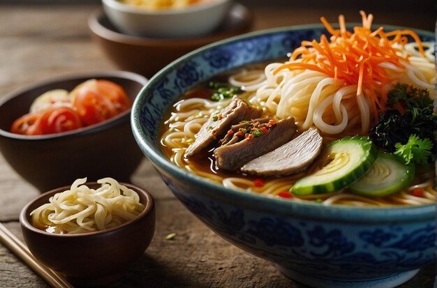 żywe zdjęcie Ramen z marynarką warzyw