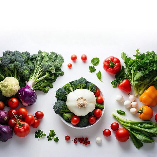 Żywność Kolorowane warzywa izolowane