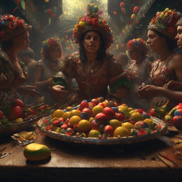 Zdjęcie Żywotna kolumbijska kultura - święto kolorów i tradycji