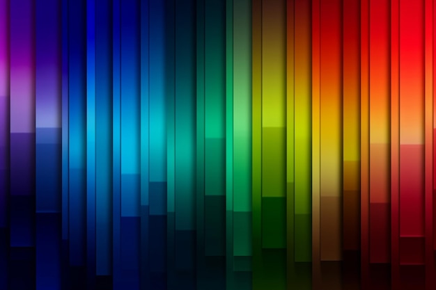 Żywy kolor gradientu tła abstrakcyjna kompozycja z liniami kształtuje generatywną AI