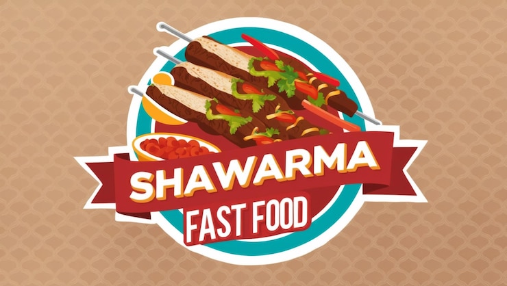Zdjęcie żywy obraz pysznych owinięć shawarma gotowych dla miłośników szybkiego jedzenia