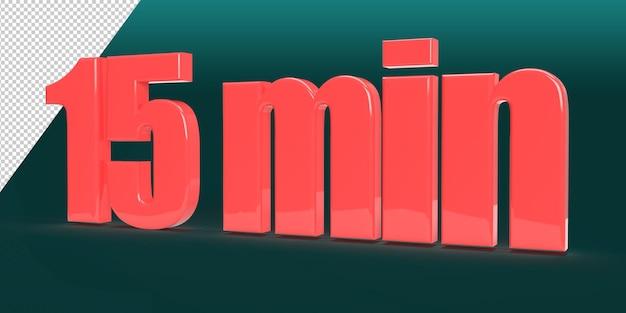 15 minute 3d rendering time concepts