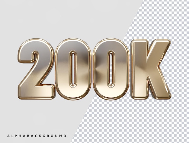 200k 3d rendering text effect transparent vector