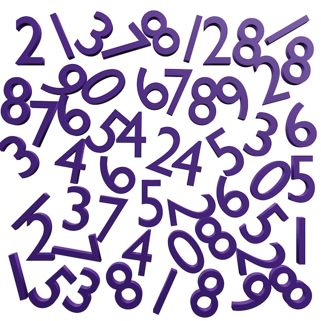 3 D illustration of 1 october icon