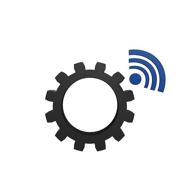 3 D illustration of smart setting icon